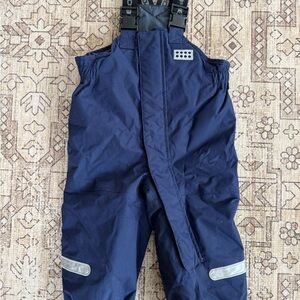 Lego Navy Blue Kids bib snowpants 12-18 month